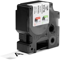 Dymotape Rhino Vinyl 24mm zwart op wit 1805430-2