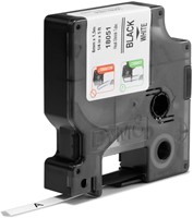 Dymotape Rhino Krimpkous  6mm zwart op wit 18051-2