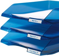 Dymotape D1  9mm blauw op wit 40914-5
