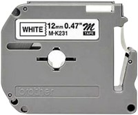 Brothertape MK-231BZ 12mm zwart op wit -2