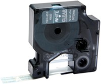 Dymotape D1 12mm wit op transparant 45020-3