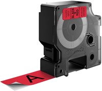 Dymotape D1 24mm zwart op rood 53717-3
