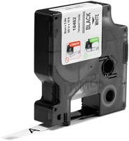 Dymotape Rhino Permanent polyester  6mmx5,5m zwart op wit 1805442-2