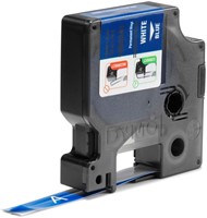 Dymotape Rhino Vinyl 12mm wit op blauw 1805243-2