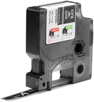 Dymotape Rhino Vinyl 12mm wit op zwart 1805435-2