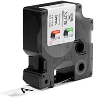 Dymotape Rhino Vinyl 19mm zwart op wit 18445-2