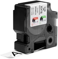 Dymotape Rhino Flexibel nylon 24mm zwart op wit 1734524-2