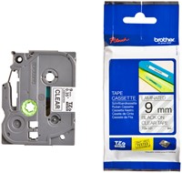 Brothertape TZE-121  9mm zwart op transparant -3