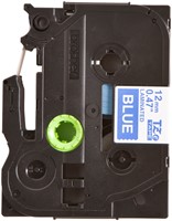 Brothertape TZE-535 12mm wit op blauw -2