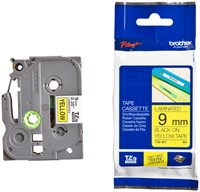 Brothertape TZE-621  9mm zwart op geel -3