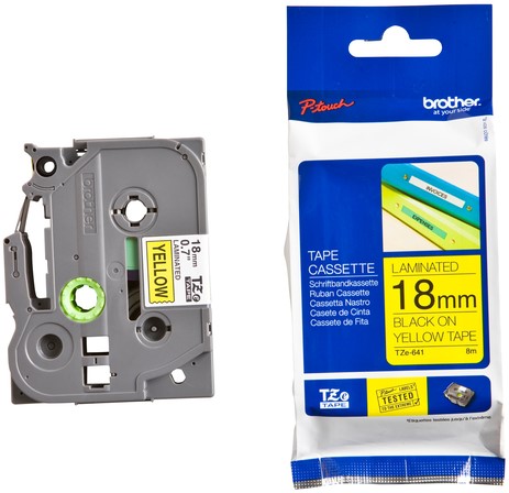 Brothertape TZE-641 18mm zwart op geel -3