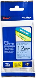 Brothertape TZE-531 12mm zwart op blauw 