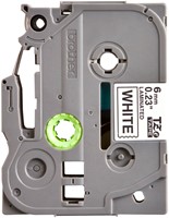 Brothertape TZE-211  6mm zwart op wit -2
