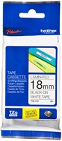 Brothertape TZE-241 18mm zwart op wit