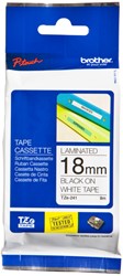 Brothertape TZE-241 18mm zwart op wit