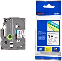Brothertape TZE-241 18mm zwart op wit-3
