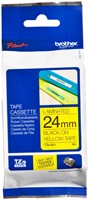 Brothertape TZE-651 24mm zwart op geel 