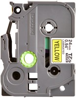 Brothertape TZE-651 24mm zwart op geel -2
