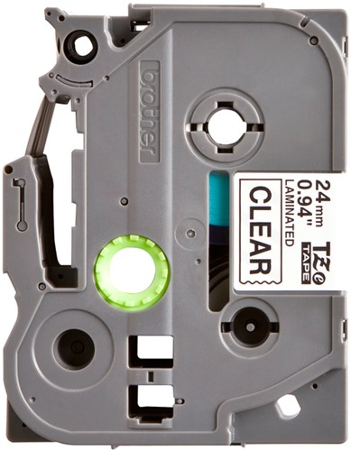 Brothertape TZE-151 24mm zwart op transparant -2