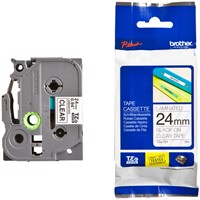 Brothertape TZE-151 24mm zwart op transparant -3