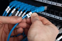 Dymotape D1 12mm nylon zwart op wit 16957-4