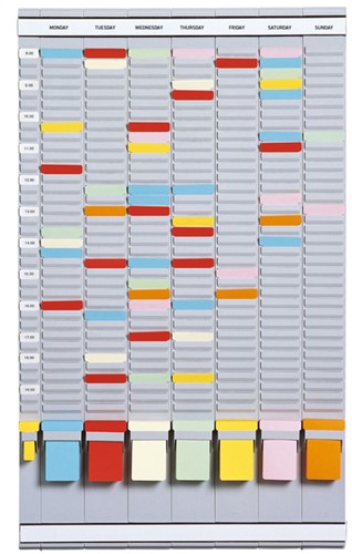 Planbord Lynx week 35-vaks grijs
