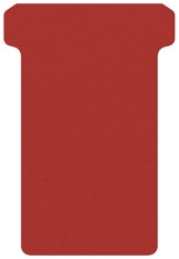 T-kaarten breedte 2 rood pk/100