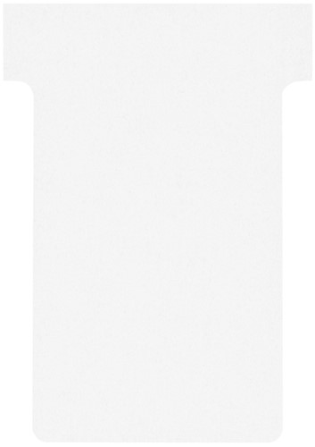 T-kaarten Nobo breedte 2 wit 48,5mm pk/100