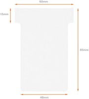 T-kaarten Nobo breedte 2 wit 48,5mm pk/100-3