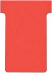 T-kaarten Nobo breedte 2 rood 48,5mm pk/100