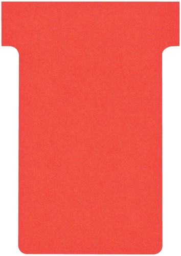 T-kaarten Nobo breedte 2 rood 48,5mm pk/100