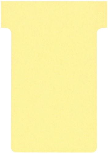 T-kaarten Nobo breedte 2 geel 48,5mm pk/100