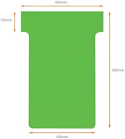 T-kaarten Nobo breedte 2 groen 48,5mm pk/100-3
