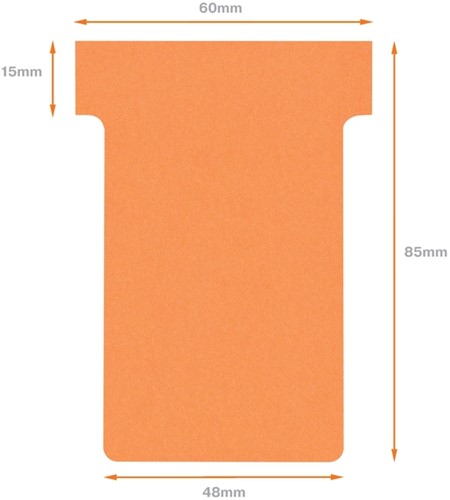 T-kaarten Nobo breedte 2 oranje 48,5mm pk/100-3
