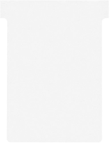 T-kaarten Nobo breedte 3 wit 80mm pk/100