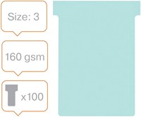 T-kaarten Nobo breedte 3 blauw 80mm pk/100-5