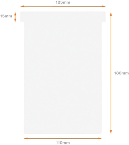 T-kaarten Nobo breedte 4 wit 112mm pk/100-3