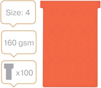 T-kaarten Nobo breedte 4 rood 112mm pk/100-5