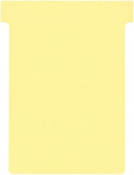 T-kaarten Nobo breedte 3 geel 80mm pk/100