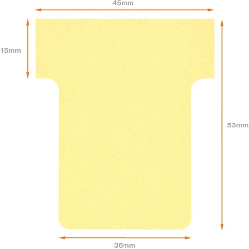 T-kaarten Nobo breedte 1,5 geel 36mm pk/100-3
