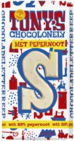 Chocolade Tony's Chocolonely letterreep 180gr wit pepernoot