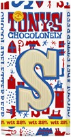 Chocolade Tony's Chocolonely letterreep 180gr witte chocolade