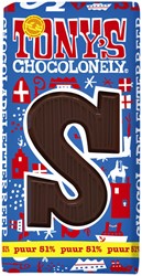 Tony's Chocolonely puur S 180gr