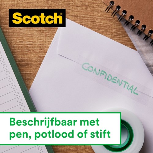 Plakband Scotch Magic 810 19mmx7.5m onzichtbaar mat 2+1 gratis + afroller-3