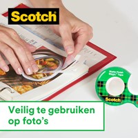 Plakband Scotch Magic 810 19mmx7.5m onzichtbaar mat 2+1 gratis + afroller-2
