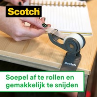 Plakband Scotch Magic 810 19mmx7.5m onzichtbaar mat 2+1 gratis + afroller-3