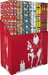 Inpakpapier Sint 250x46,5cm assorti