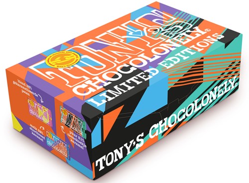 Chocolade Tony's Chocolonely reep 180gr melk karamel zeezout "Gefeliciteerd"-2