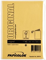 Correspondentiekaart Papicolor dubbel 105x148mm dottergeel 6/st-3