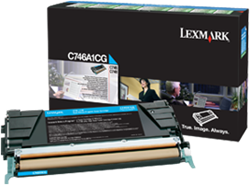 Tonercartridge Lexmark C746A1CG cyaan
